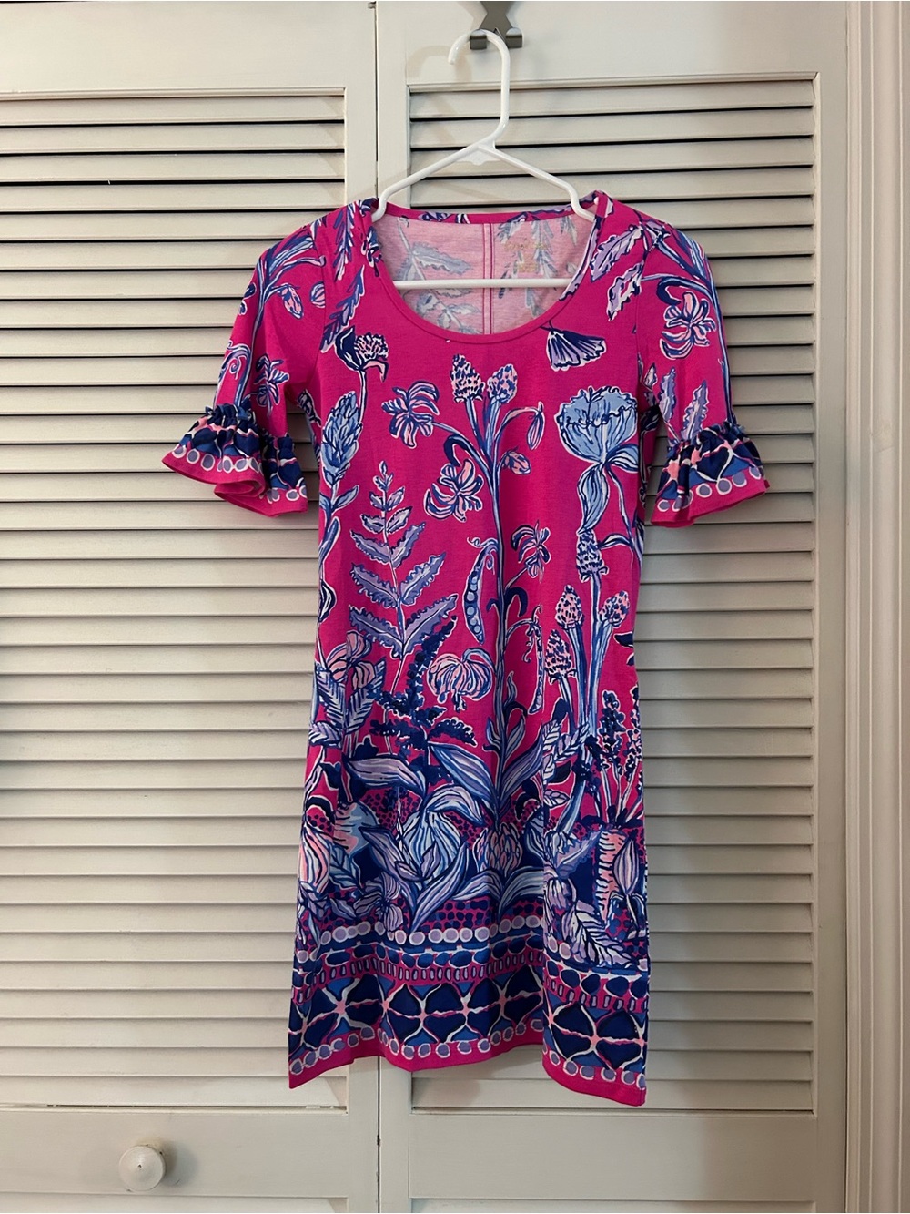 Lilly Pulitzer XS Pink and Blue Dress
